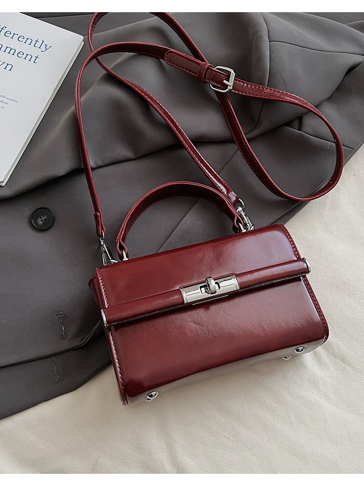 Bolso de mano de alta sensación para mujeres 2026 nuevo bolso cuadrado ligero de textura de lujo estilo coreano nicho bolso de hombro de mujer