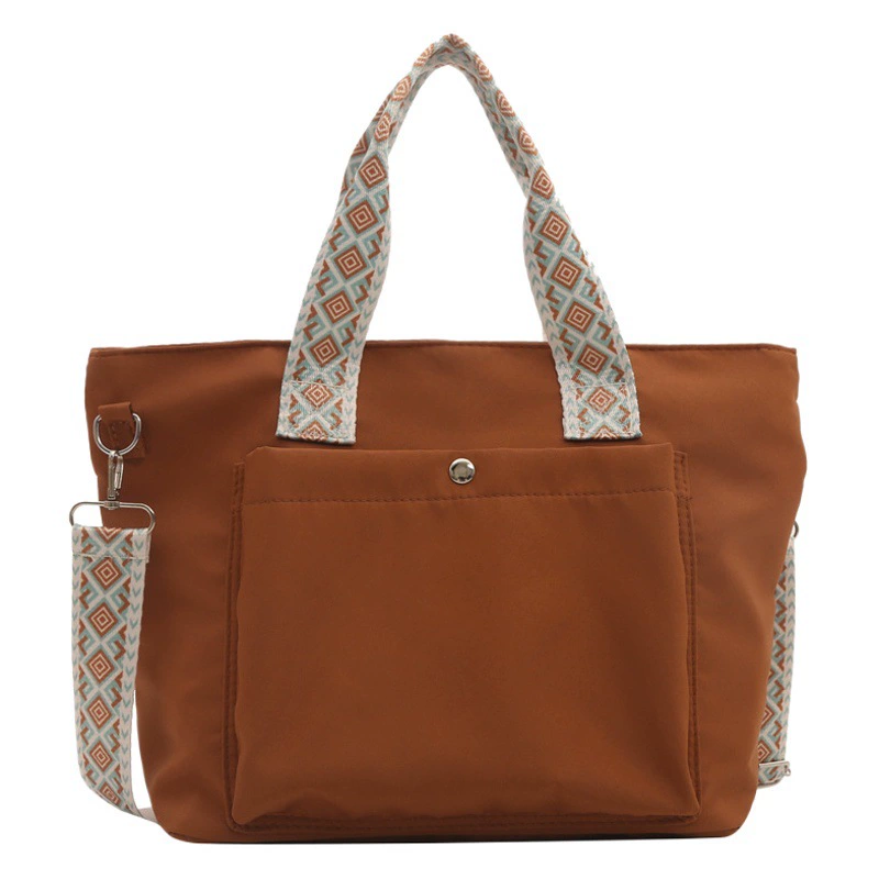 Мода мода минималистская женская сумка 2024 весна новая женская сумка на одно плечо нейлон легкая сумка для багажа