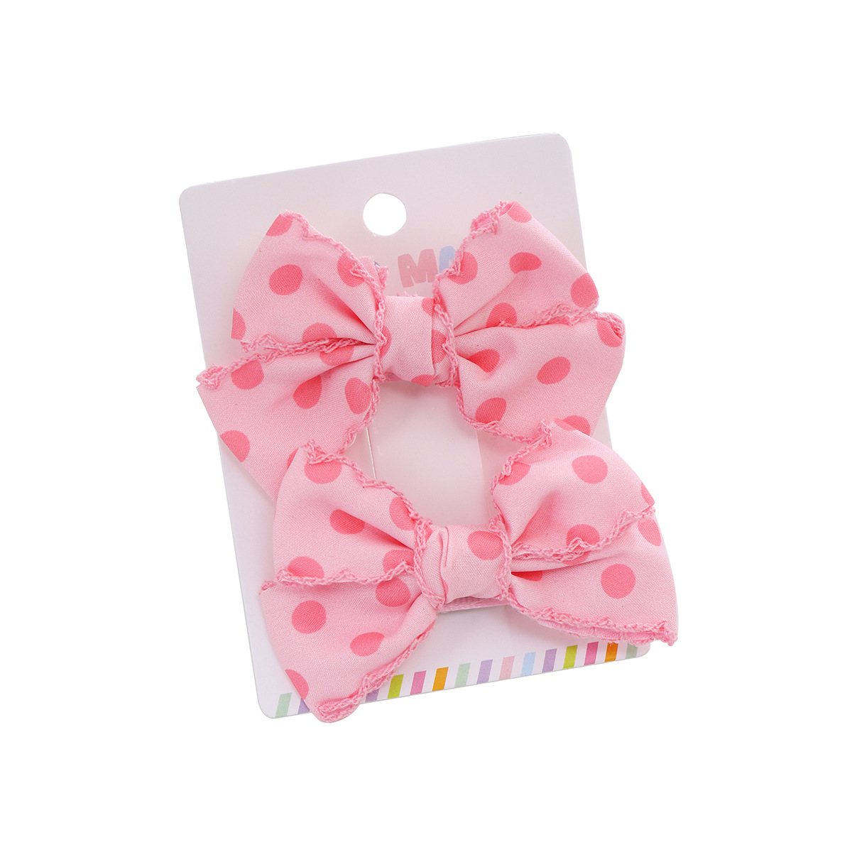 Pinza para el pelo con lazo estilo coreano, pinza de cocodrilo con lunares, pinza lateral de princesa para niñas, exquisito accesorio para el cabello para la parte posterior de la cabeza para niñas pequeñas.