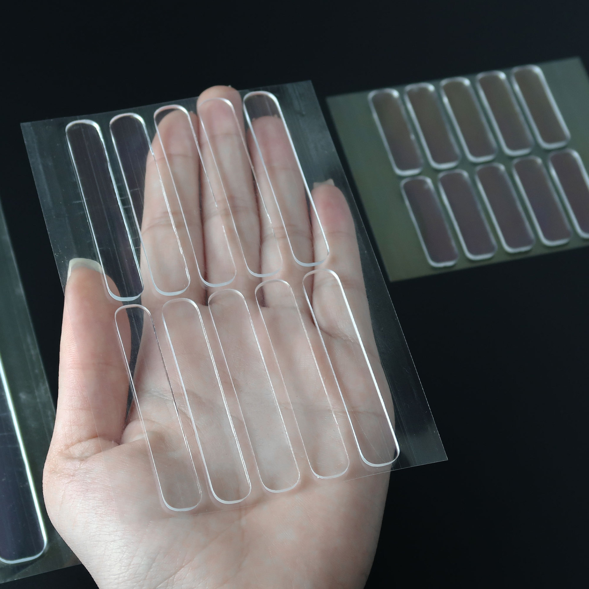 Long Anti-collision Strip No-hole Non-marking Soft Rubber Anti-drop Door Sticker Refrigerator Silencer Gasket Door Handle Mute Protective Sticker