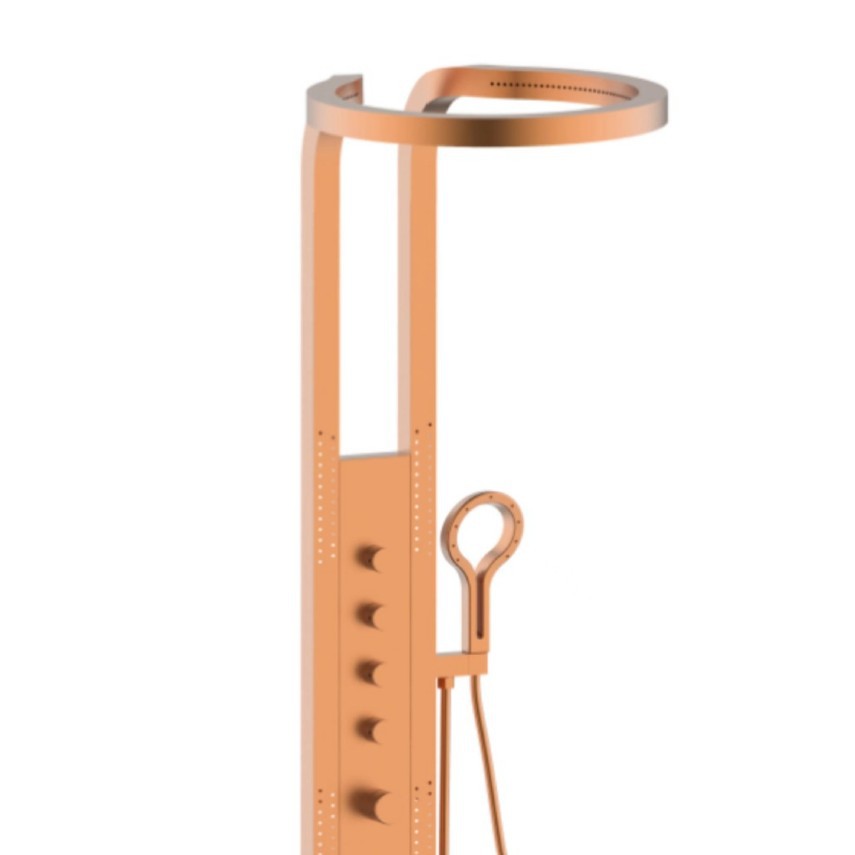 Nuevas cascadas de lluvia volante de lujo alrededor de la pantalla de ducha del baño de pulverización de gran techo para el hogar de la espalda de la cintura y las piernas del conjunto de ducha de mano