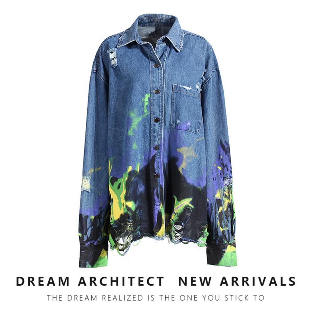 Oil Painting Print Retro Jacket 3