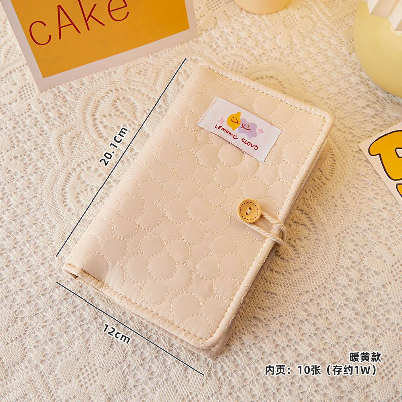 Xiaoxiangfeng A6 hojas sueltas, dinero en efectivo, libro de cuentas para niñas de alto valor, nueva billetera de tela de gran capacidad