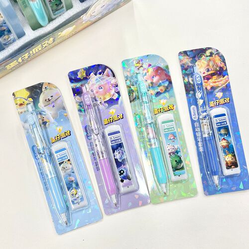 Egg Party Activity Pencil Set Student Cartoon Automatic Pencil Combo 0.5mm Refillable Pencil Set Wholesale