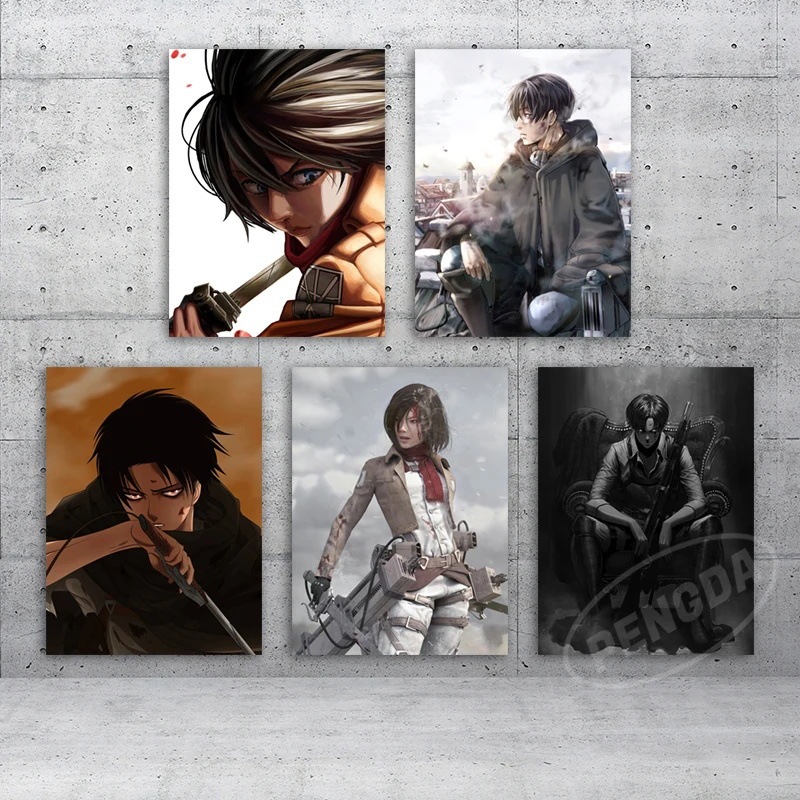 In the giant Mikasa Ackerman poster cross-border foreign trade Temu Hishiyin AliExpress canvas canvas painting core