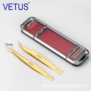 Color suit beauty eyelash tweezers golden feather clip dolphin clip stainless steel tweezers flowering clip hair distribution tweezers MCS