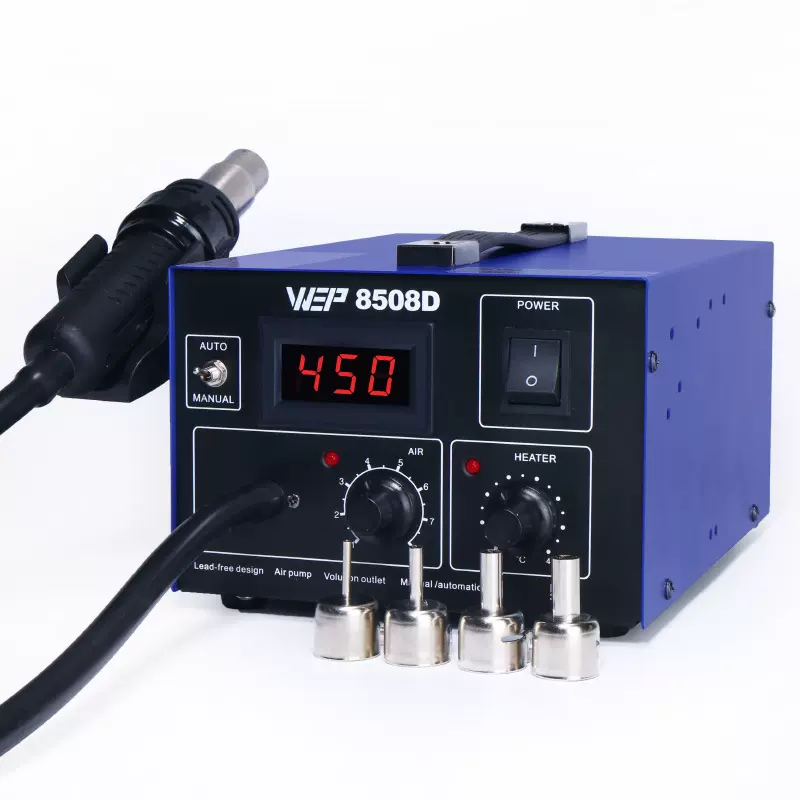 厂家直销WEP-8508D恒温数显热风拆焊台 热风返修台