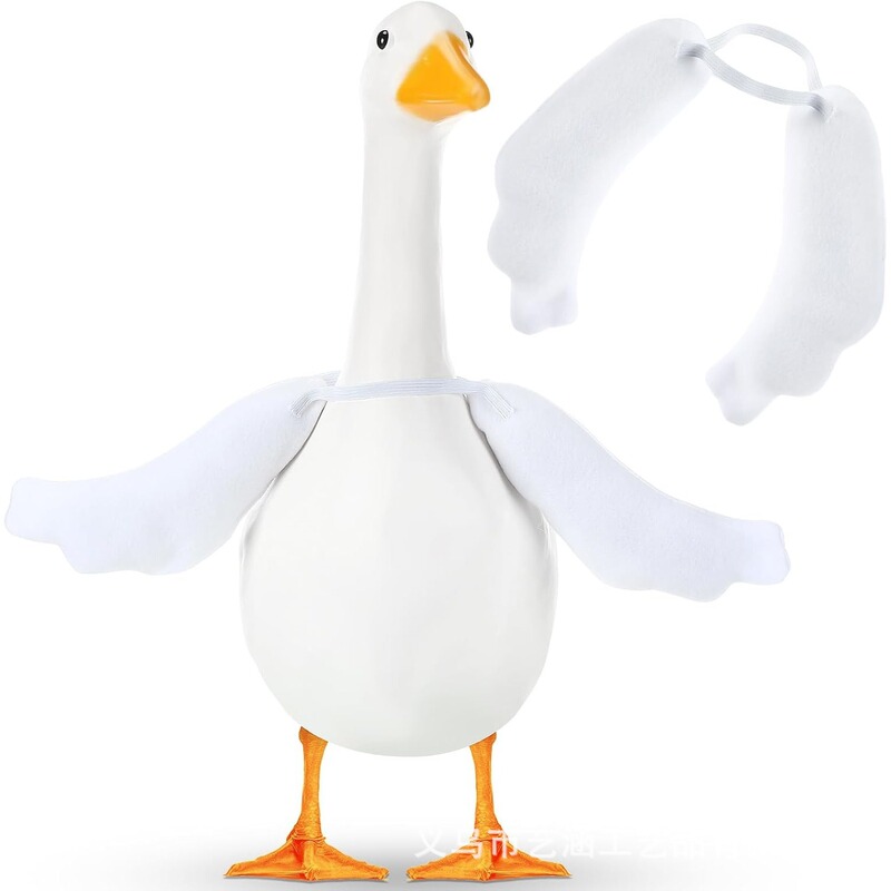 Cross-Border Hot-Selling Item 23-28inch Swinging Porch Goose Wing Lawn Terrace Outdoor Statue Decoration