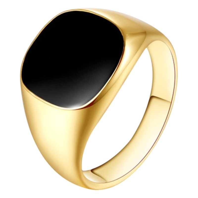 Yunjin deseo transfronterizo e-commerce suministro nuevo anillo personalizado anillo redondo cuadrado goteo joyería popular europea y americana