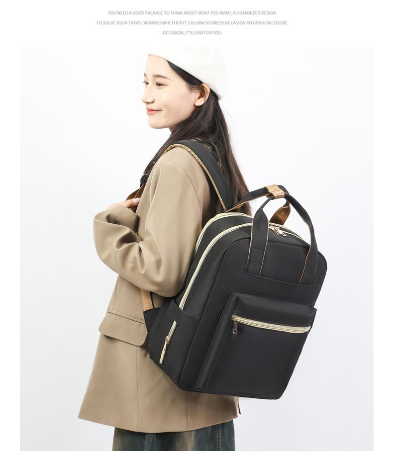 Schoolbag for girls, middle school students, college students, simple and large-capacity forest-themed backpack, Instagram, niche primary school students' hand-held backpack undefined