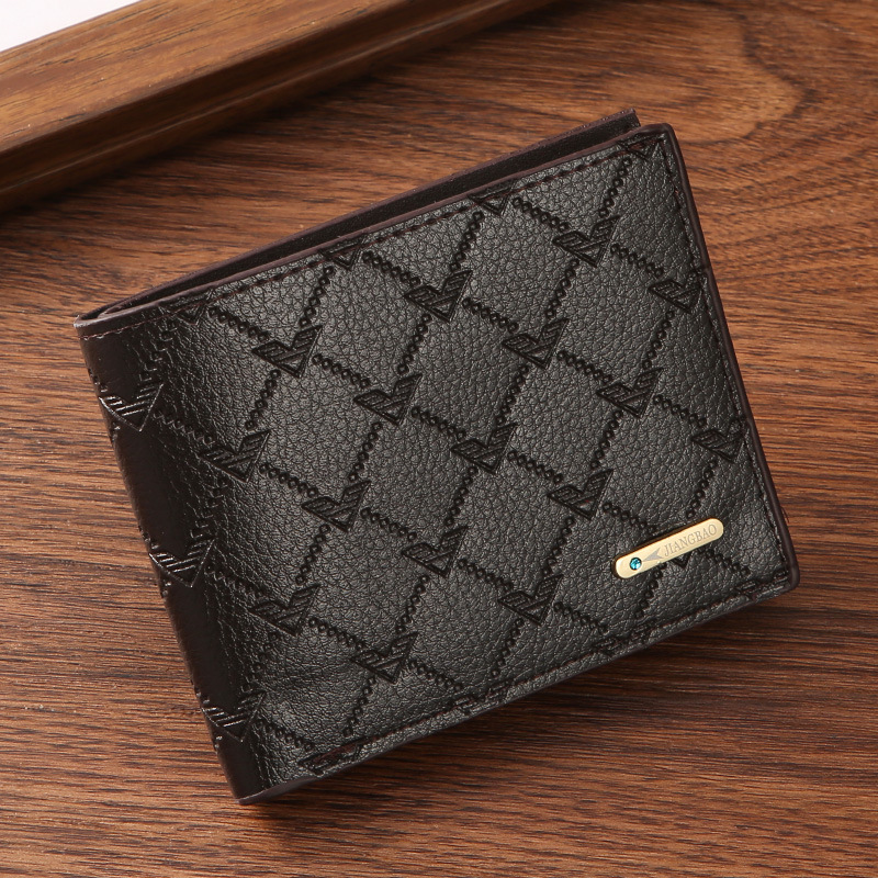 2022 new cross-border source pu change wallet card bag men's wallet short source manufacturer wallet wholesale