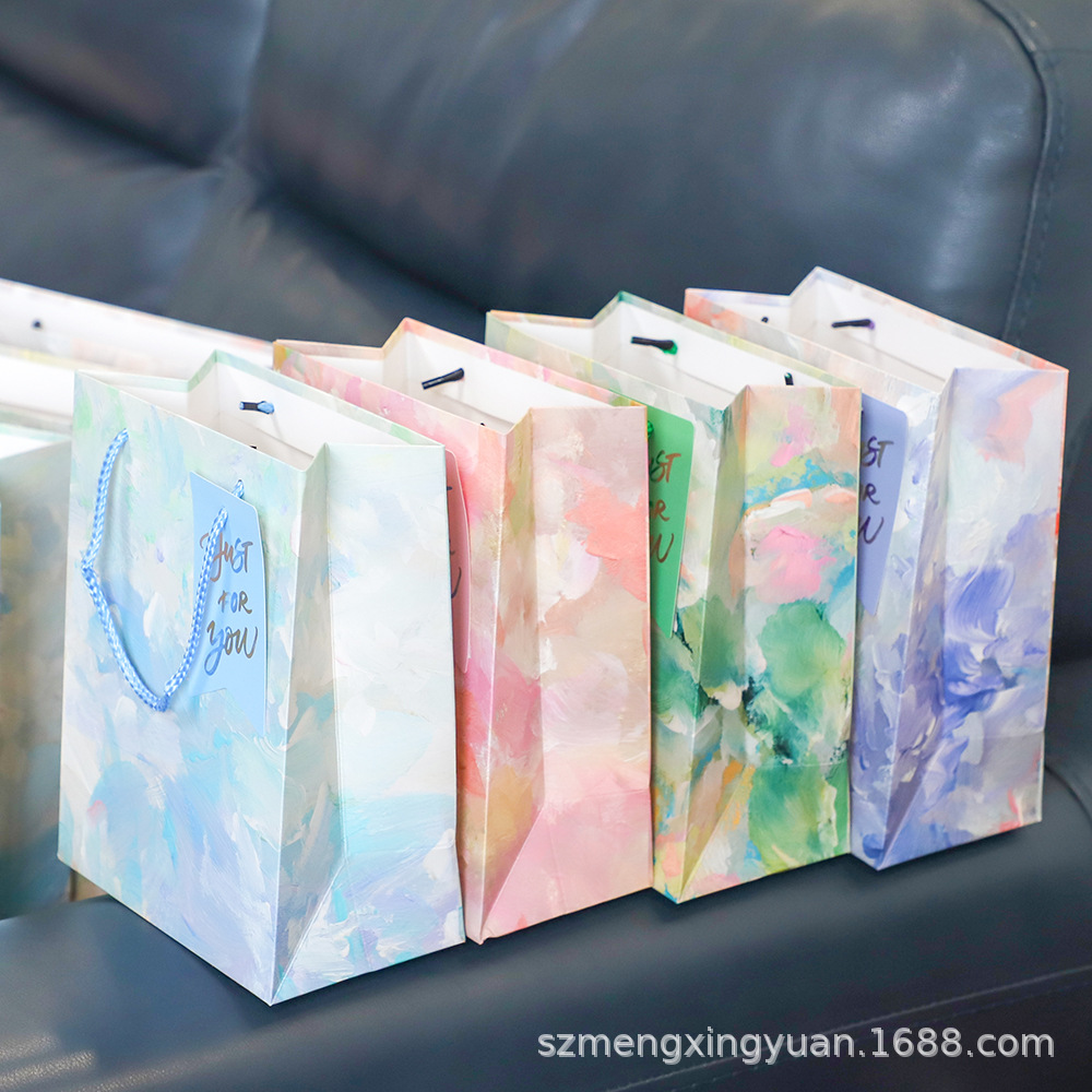 Estilo de lujo ligero, hermosa temporada de graduación, bolsa de papel para maestros, cumpleaños 520, bolsa de regalo para el día de la madre, bolsa de papel portátil