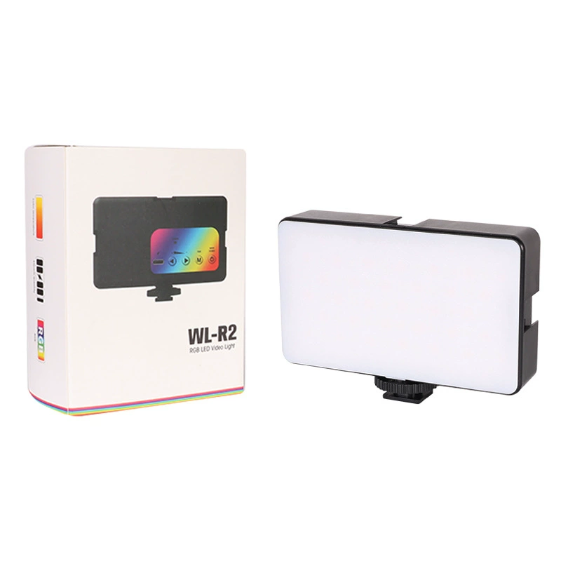 RGB LED видеоподсветка WL-R2, портативный карманный свет для прямого эфира и фотографии