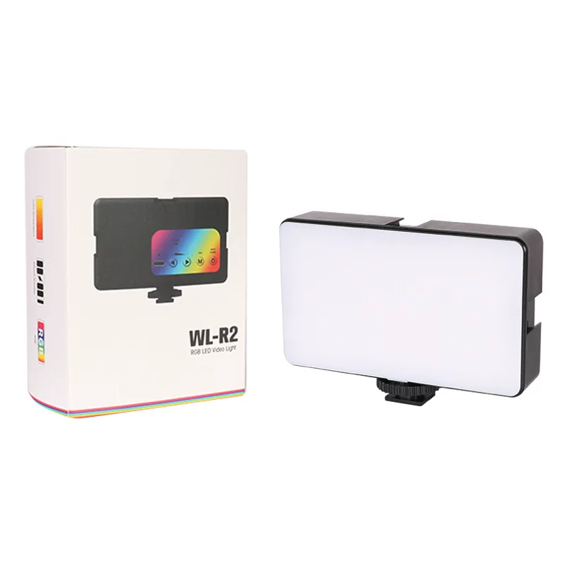 RGB LED видеоподсветка WL-R2, портативный карманный свет для прямого эфира и фотографии