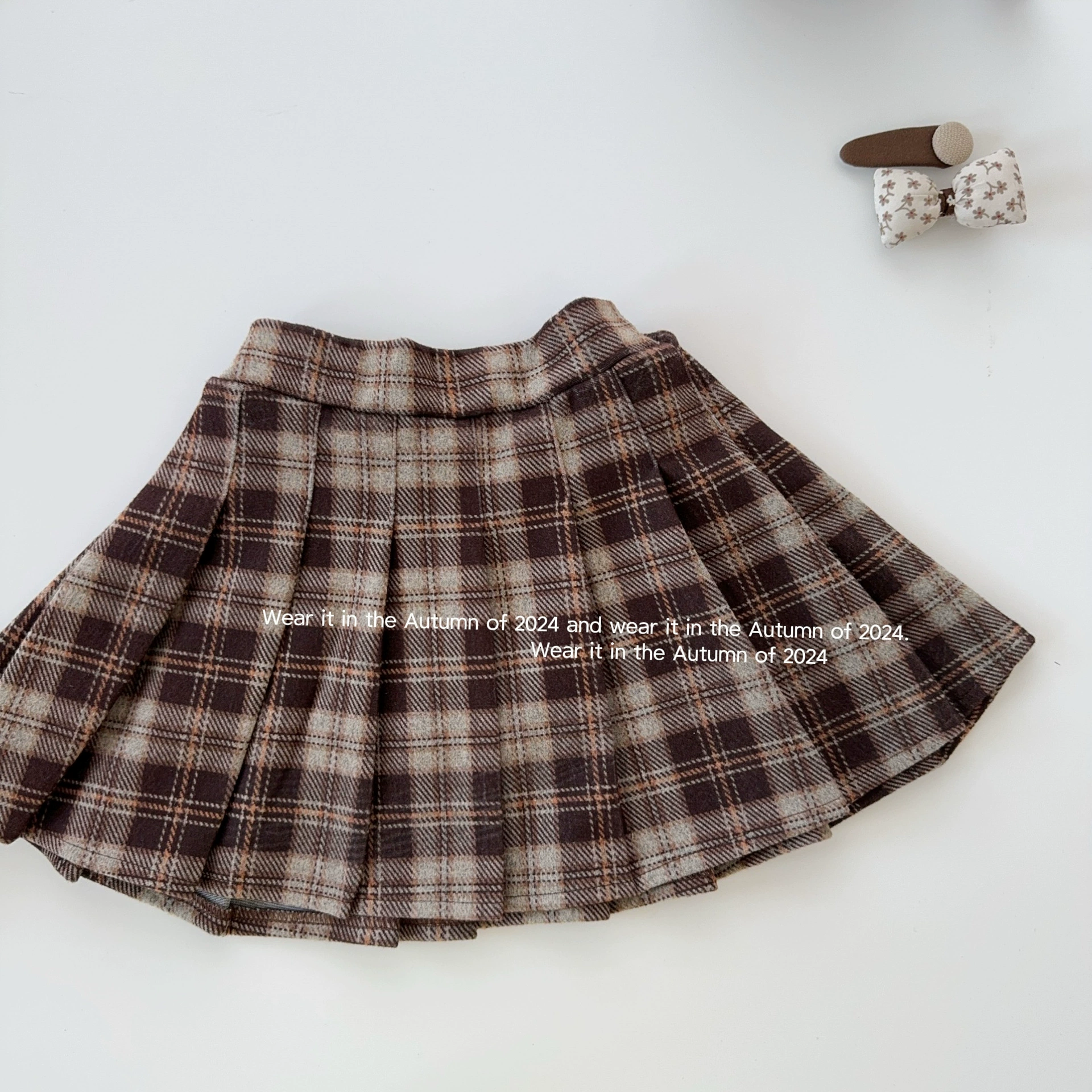 Платочная демисезонная pleated юбка, мини-юбка, высокая талия, А-силуэт