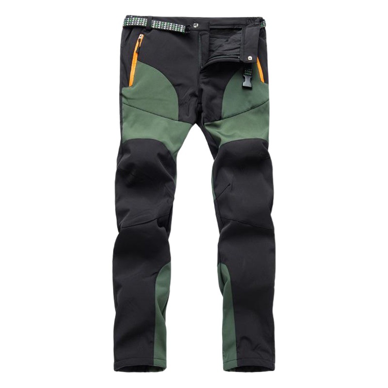 Manufacturers wholesale men's outdoor assault pants color matching soft shell pants warm fleece pants running pants thick 1582
