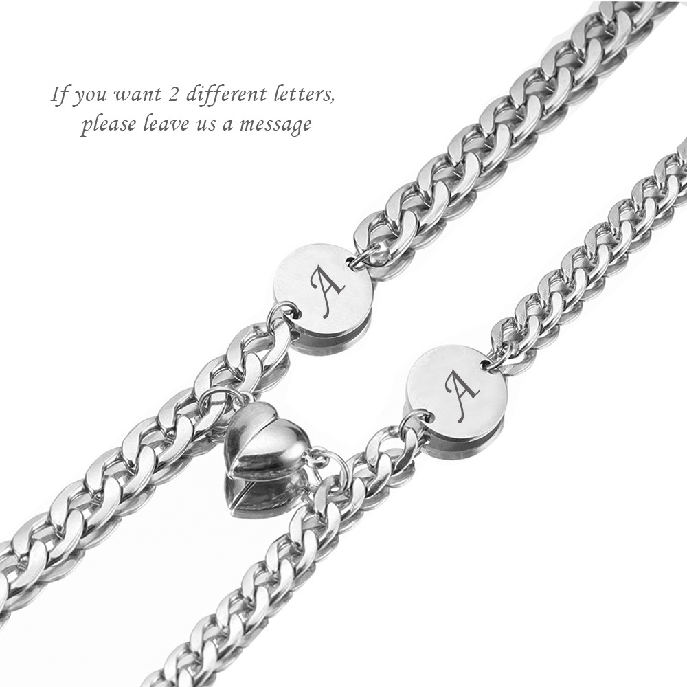 Titanium Steel Material Vacation Classic Style Solid Color Titanium Steel Cuban Link Chain Curb Chain Bracelets In Bulk