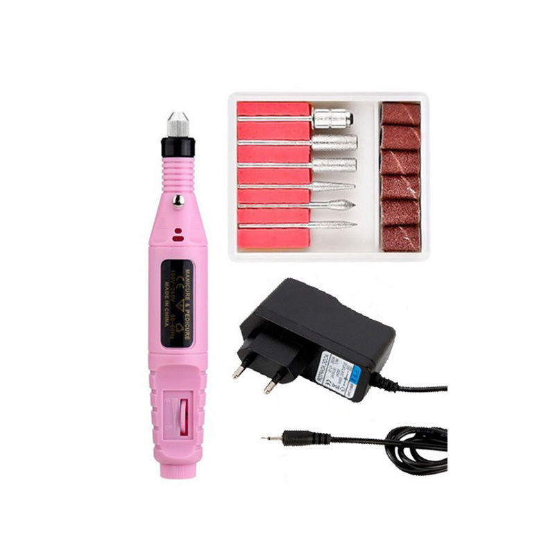 Máquina de pulido de uñas portátil USB tipo pluma herramienta de uñas eléctrica removedor de esmalte de uñas removedor de piel muerta transfronteriza