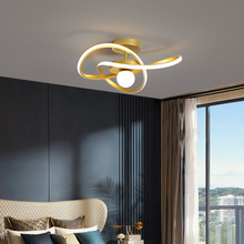 北歐設計師卧室燈吸頂燈簡約現代輕奢個性時尚極簡創意小卧房間燈