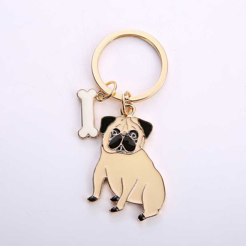 New Golden Zinc Alloy Pet Dog Keychain Pendant Cartoon Shapi Pendant Women's Bag Decorations in stock Labeling New Golden Zinc Alloy Pet Dog Keychain Pendant Cartoon Shapi Pendant Women's Bag Decorations in stock Labeling