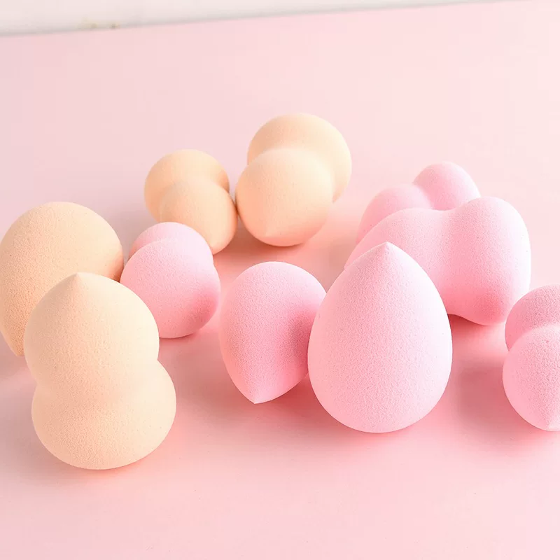 Cotton pads, cosmetic sponge, makeup primer