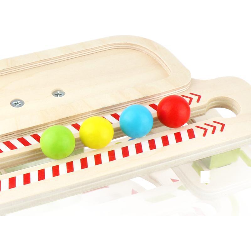 Track Ball Building Block Juguetes educativos para niños Niños y niñas Laberinto de bolas Juego de madera para padres e hijos