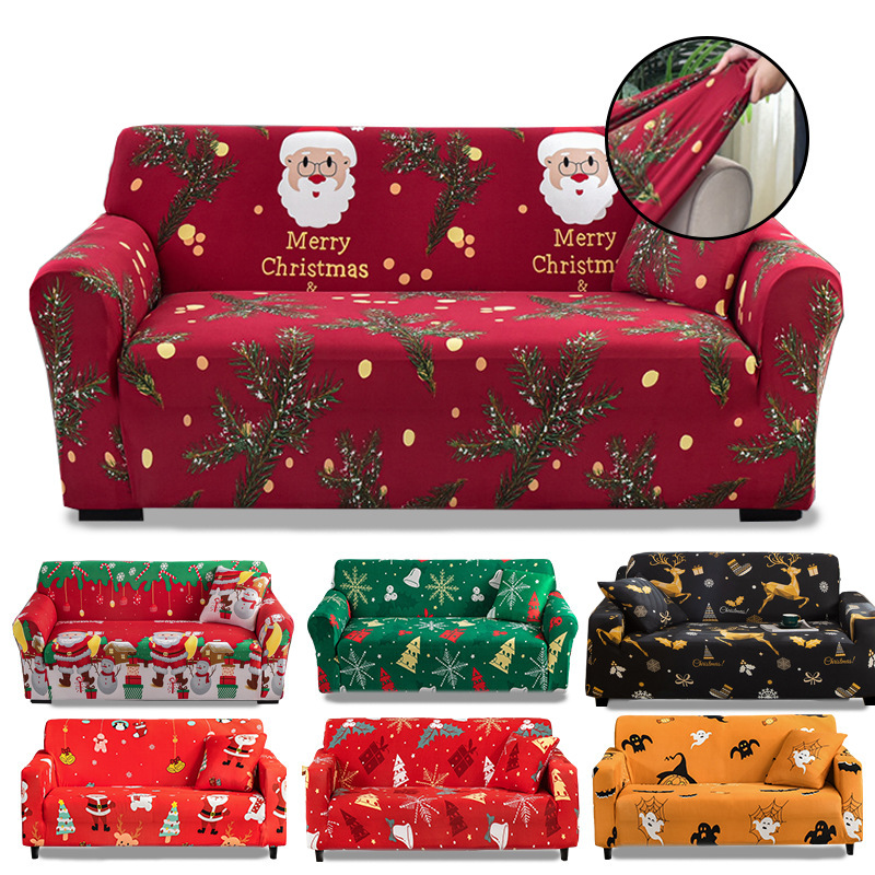 Four Seasons Universal Christmas Sofa Cover Guifei Combination Sofa Cushion All-inclusive Sofa Cover Anti-cat-scratch Sofa Cushion Cover