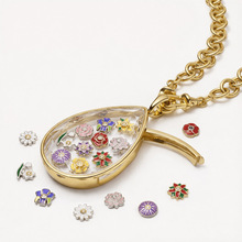 开合百透明搭配项链爆款可爱饰设计跨境玻璃diy简约个性铜甜酷风