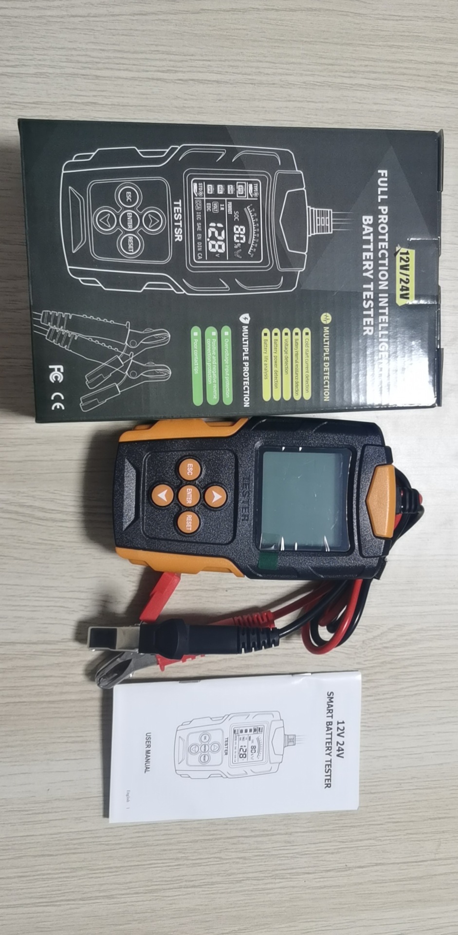 New Household Car Battery Tester with Digital Display Parameters 12V/24V Car Battery Internal Resistance Tester