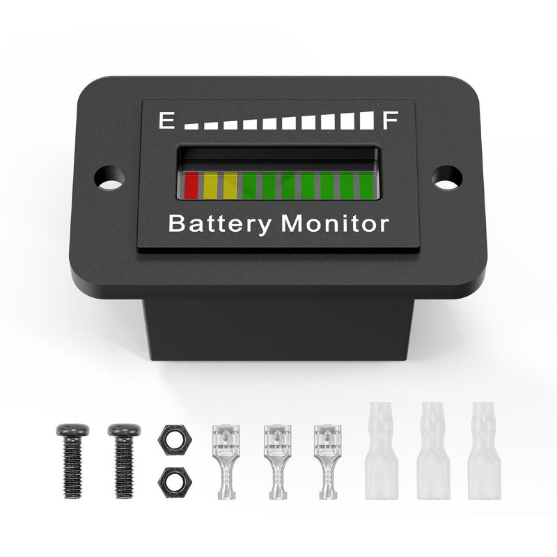 OBDResource battery meter voltage adjustable 12V-72V electric car forklift golf cart, etc.