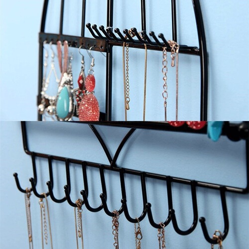 Transparent earring storage shelf display board jewelry rack home necklace earring box earring hanging wall hanging wall hanging