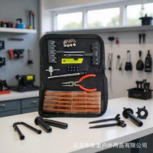 跨境热销42件套补胎组套盒电动车自行车汽车工具真空轮胎摩托批发