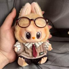 仅娃衣/17cm钥匙扣拉布布一代二代坐坐派对挂件LABUBU上班族绅士