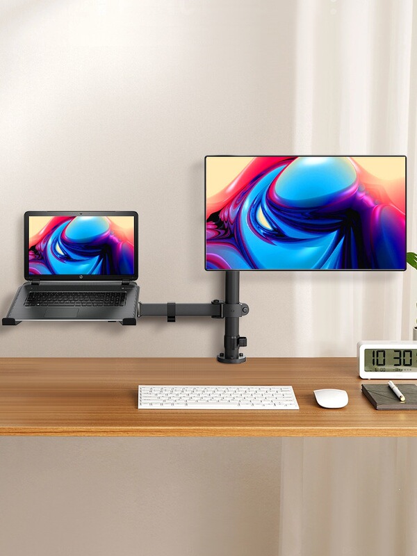 Laptop Stand Dual-Screen Monitor Two-In-One Combo Secondary Screen Support Bracket Mechanical Arm Lift and Tilt Laptop Stand Dual-Screen Monitor Two-In-One Combo Secondary Screen Support Bracket Mechanical Arm Lift and Tilt
