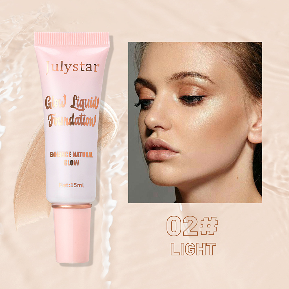 Julystar Facial Concealer Bestseller High-Gloss Pearlescent Foundation, Natural and Long-lasting brightening and moisturizing Foundation wholesale undefined