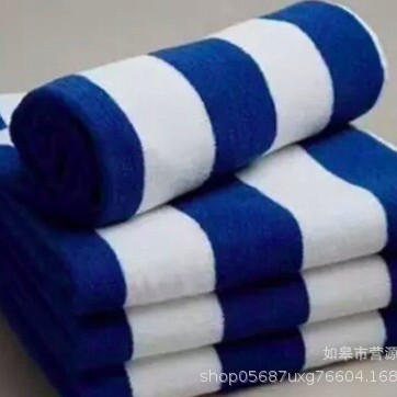 GOTS organic cotton yarn dyed towel TC cotton cut down yarn dyed color strip towel bamboo fiber bath towel beach towel