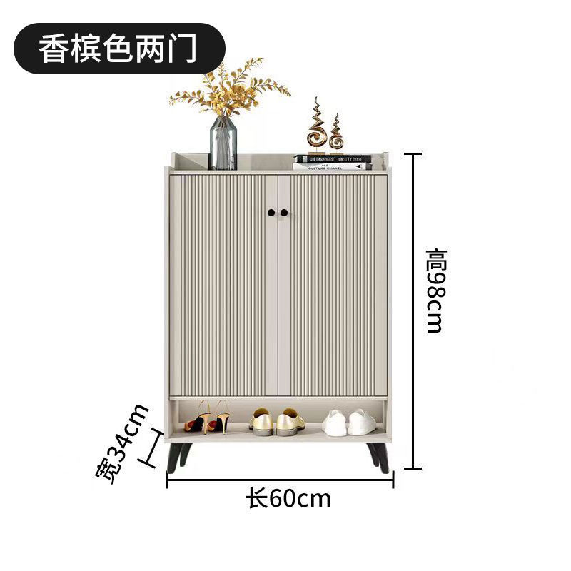 轻奢实木鞋柜家用门口进门靠墙楼道阳台透气鞋架子防尘收纳储物柜|undefined