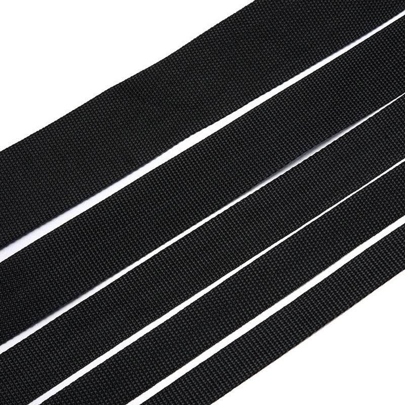Preferir correa de tela negra inelástica multi-tamaño accesorios de ropa DIY correa de banda accesorios correa de banda gruesa inelástica image 7