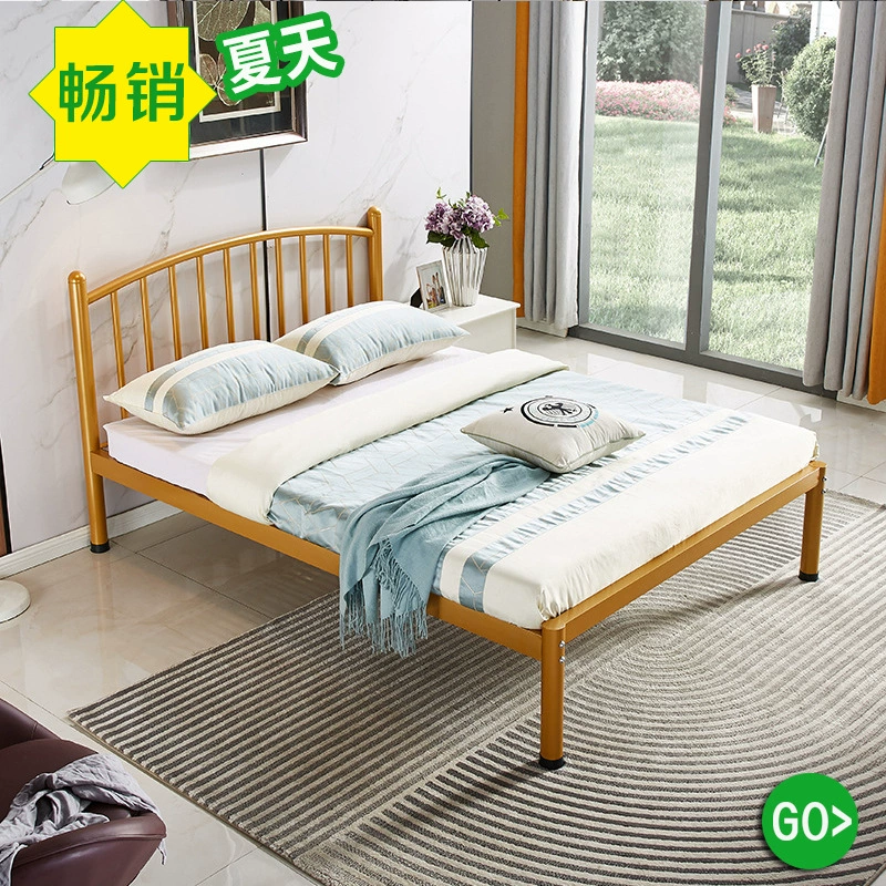 Каркас односпальной кровати из нержавеющей стали 304, двухъярусная кровать 1.62m для спальни, дома, утолщенная двуспальная кровать 1,8 м 2m