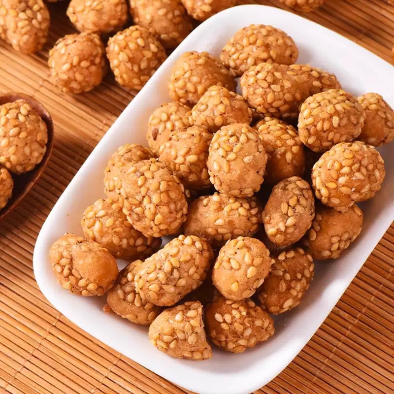 Yam, Sesame, Crispy Peanuts, Salty and Multi-Flavored Snacks, Snacks to Drink with Wine, Snacks to Satisfy Cravings, Delicious Bags