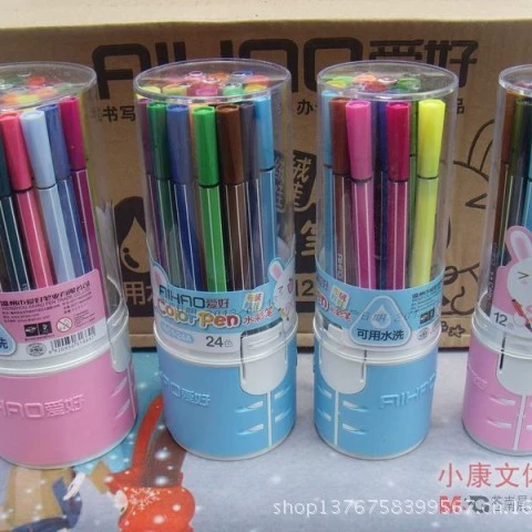 爱好 Children's watercolour, crayons, set, 12 colors, 18 colors, 24 colors, 36 colors, washable