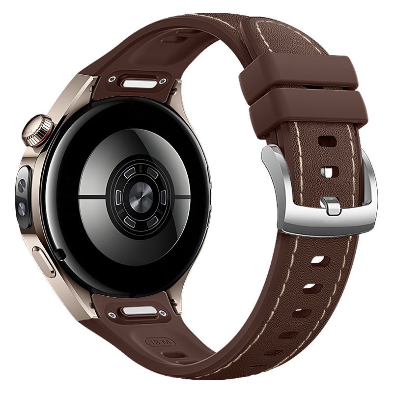 Huawei Watch5 ウォッチレザーシリコン複合ストラップに適しています。公式プレス式 watch5 ストラップと同じスタイルです。|undefined