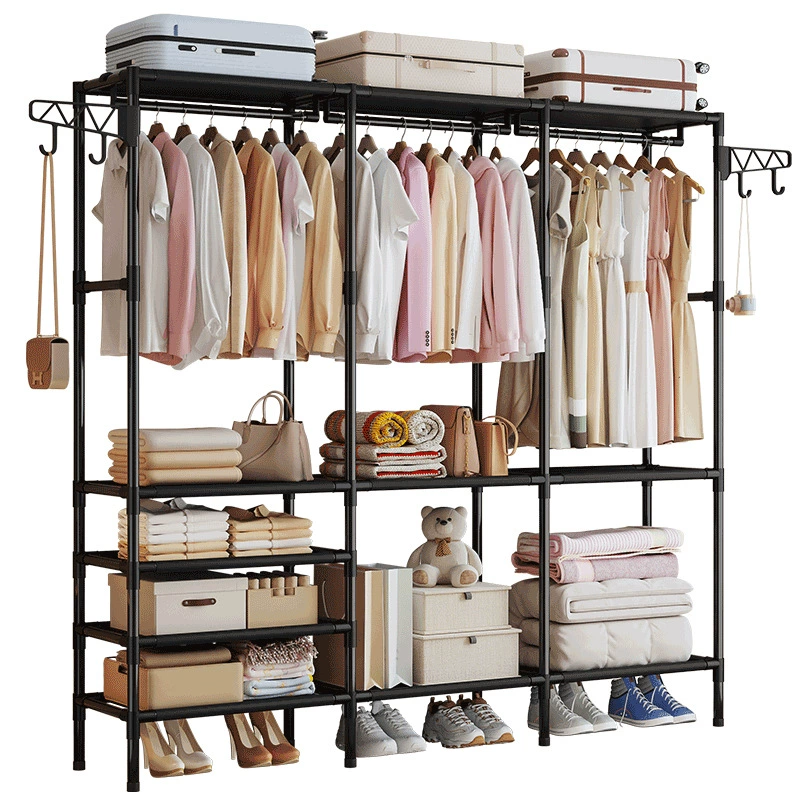 Garment Rack Multi-tier Wardrobe Simple Indoor from Yomiego