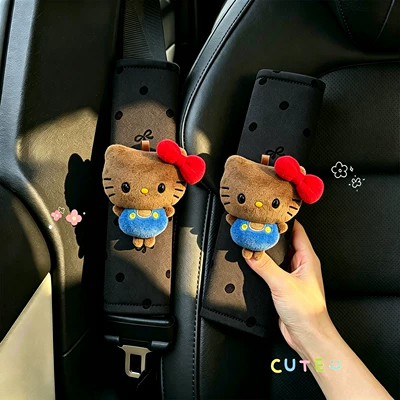decoration, car interior anti-wear clothing | Sürətlər qutusu və əl tormozu başlıqları - blue-black-leather-with-polka-dot-eyes-black-polka-dot-gray-shoulder-pad-2hand-sewn