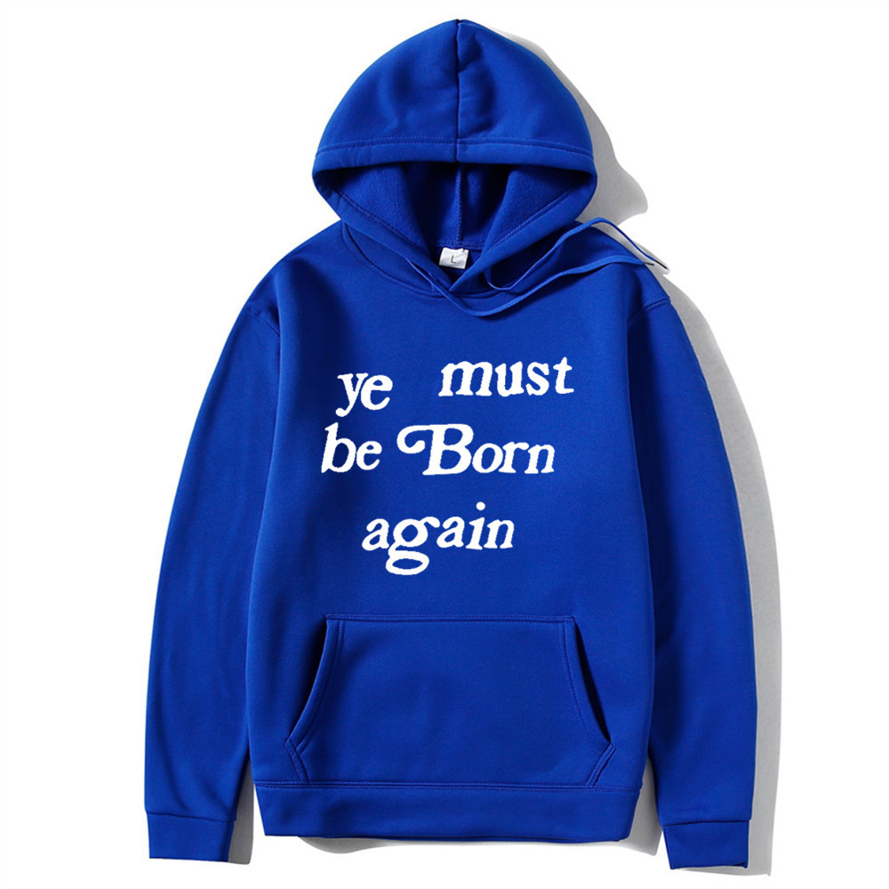 Automne et hiver nouveau Kanye Graffiti mousse lettre impression pull à capuche unisexe manteau_voghion.com