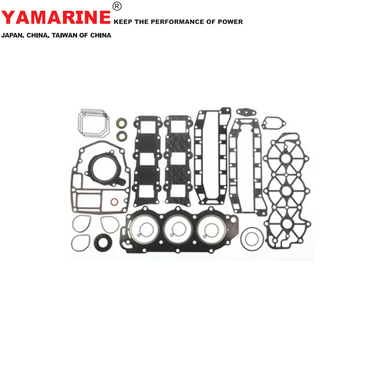 40/50 马力 2冲 雅马哈船舷外机垫片总成 YAMAHA 63D-W0001-02