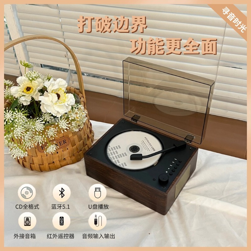 スポットクロスボーダー人気 CD プレーヤーポータブル Bluetooth オーディオ CD プレーヤーアルバムプレーヤー誕生日ギフト|undefined