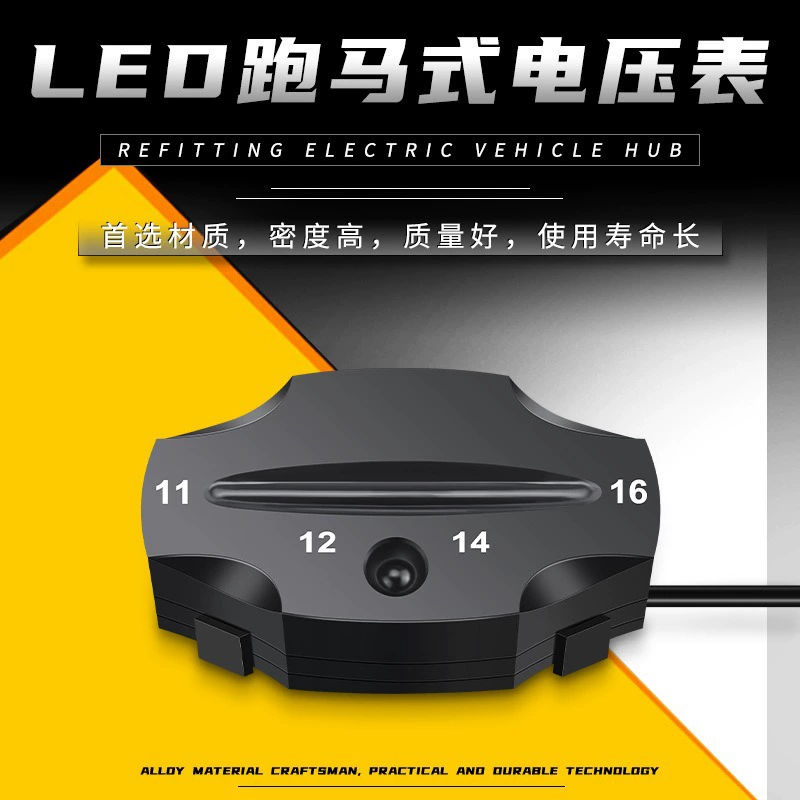 Ламповый вольтметр электрический электрический аккумулятор Свинцово-кислотный литиевый аккумулятор показывает уровень заряда счетчика с кронштейном