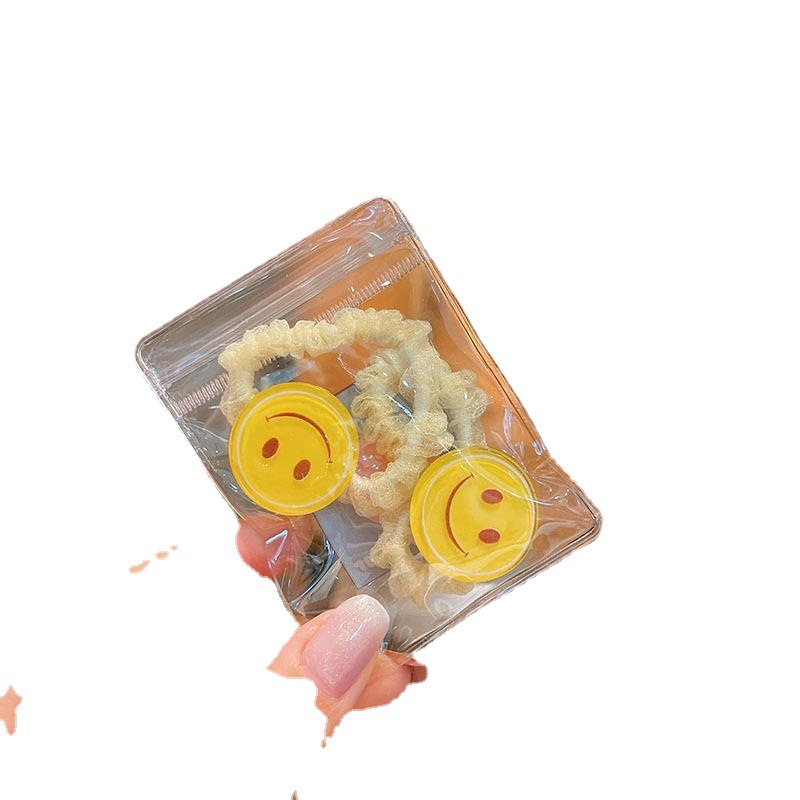 Banda de pelo de intestino delgado de dibujos animados para niños Coreano lindo lazo banda de goma para cabello Niñas bebé no duele cuerda de pelo tocado al por mayor