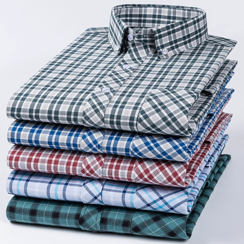 Фабрика прямых продаж весна и осень новая хлопковая тонкая рубашка с длинными рукавами